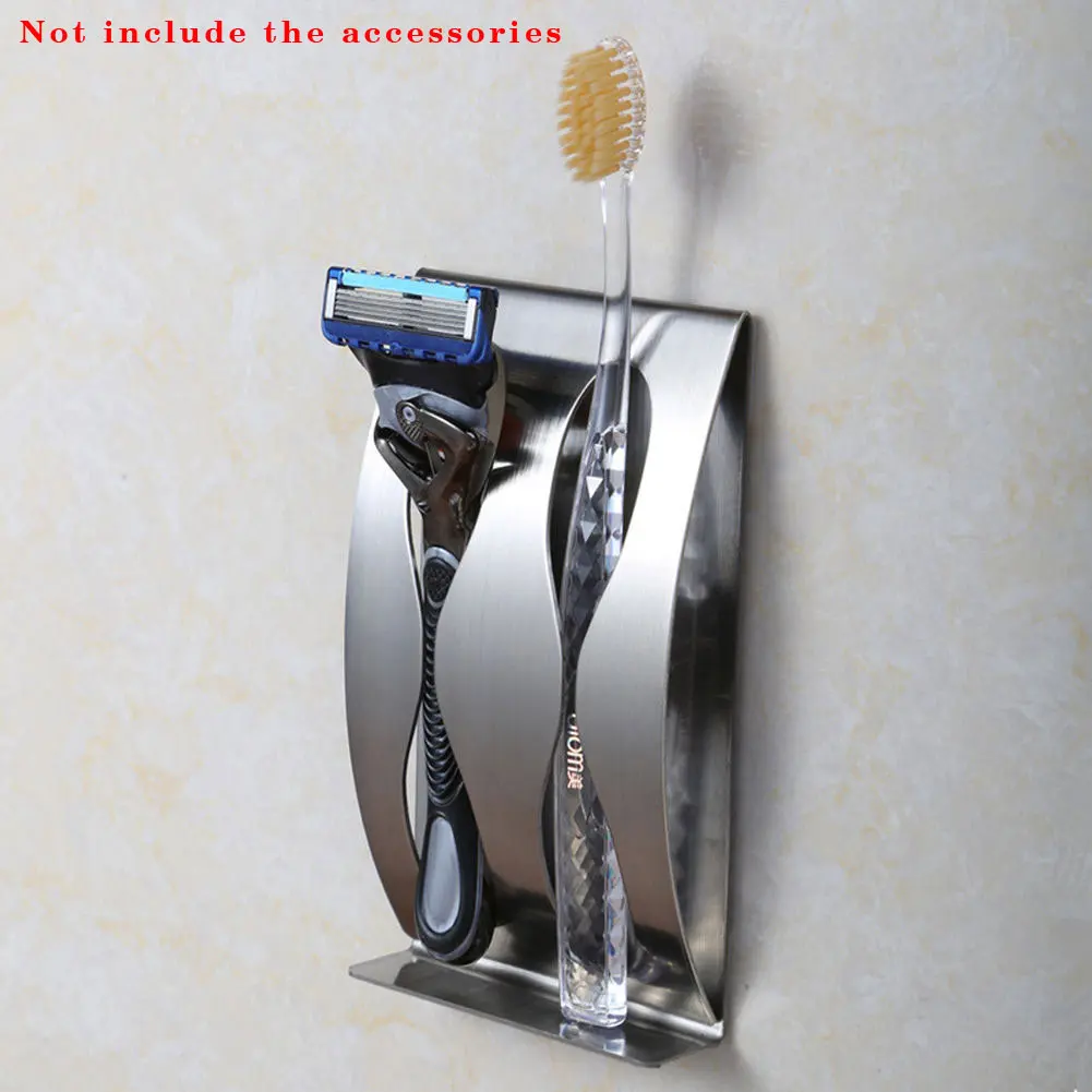 Держатель для зубной щетки из нержавеющей стали|adhesive toothbrush holder|bathroom accessoriestoothbrush