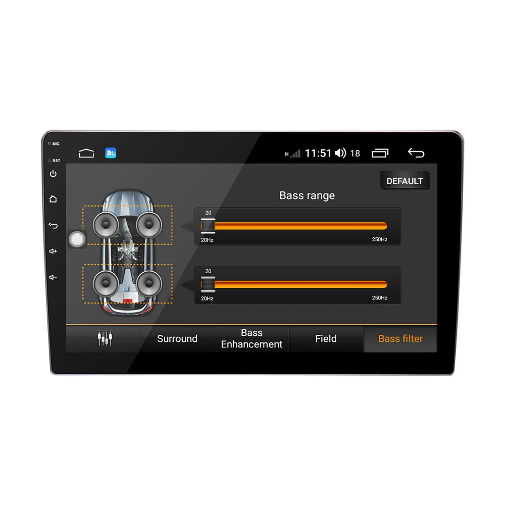 

2 Din Car Radio Stereo GPS Universal Headunit Audio for Volkswagen Passat Touran 10.1" Android 8.1 8 Core 4+32G build-in DSP