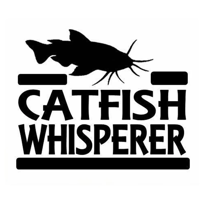 

35cm Catfish Whisperer Car Sticker Decor Car Styling Vinyl Decal