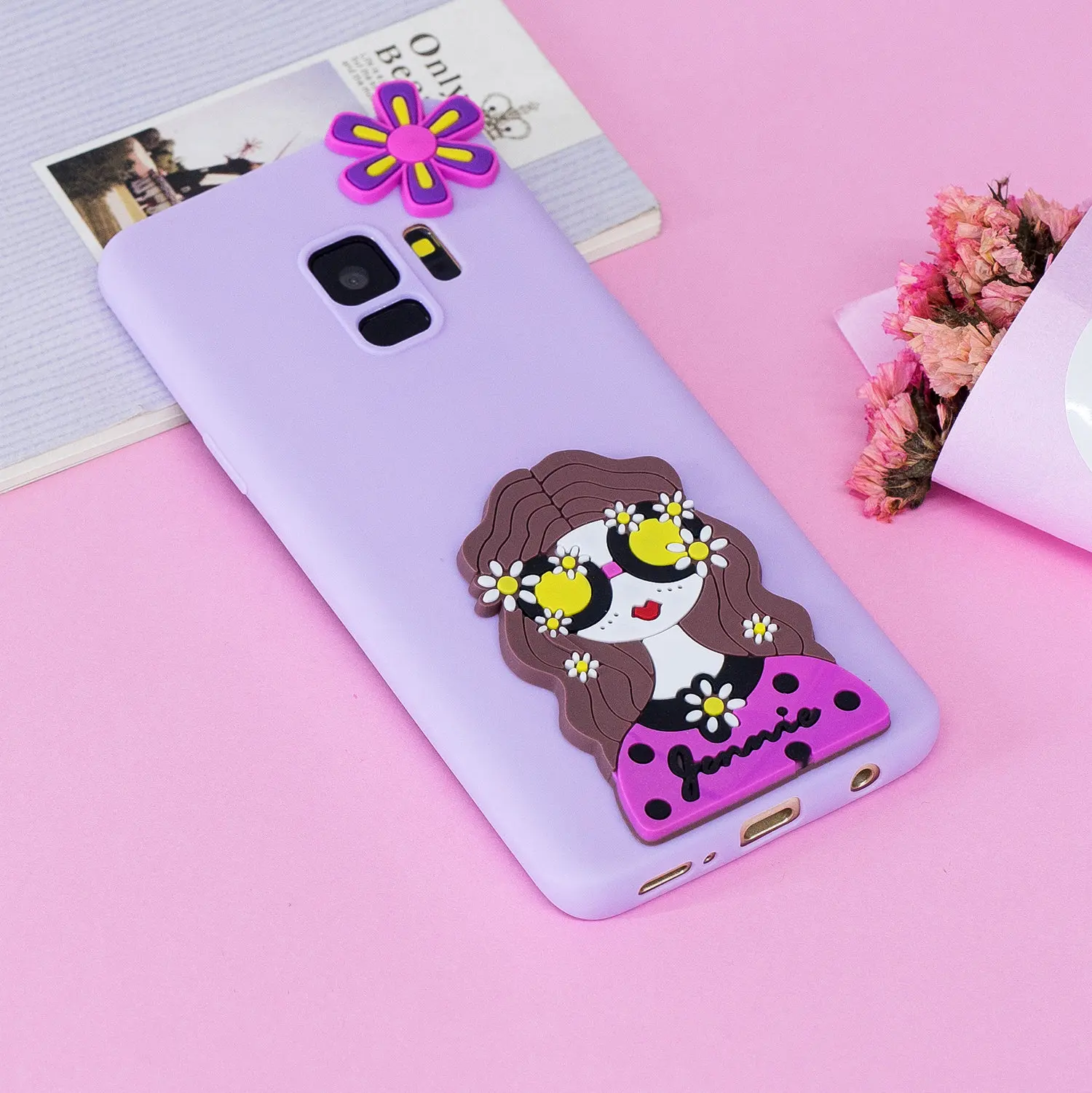Мягкой кожи ТПУ чехол для samsung Galaxy S9 PLUS горный хрусталь конфеты керамика животных