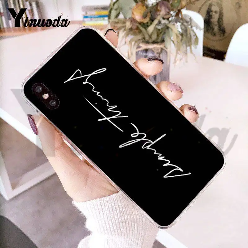 Чехол Yinuoda для iphone 7 6 X простой чехол с надписью на английском языке Вдохновляющие