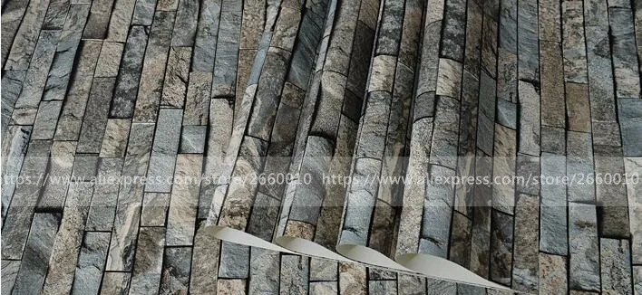 Современный Античный Искусственный Мрамор 3D эффект обоев, тисненый кирпич художественный стиль для отеля гостиной магазин украшения дома