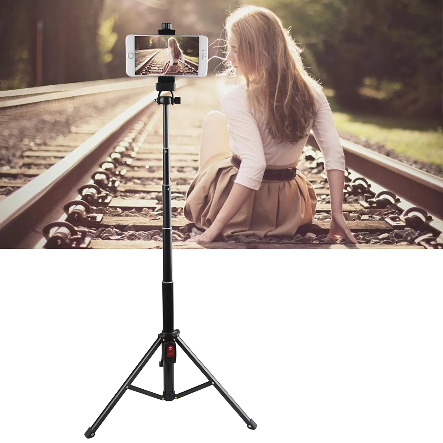 Складной штатив Bluetooth Selfiestick с беспроводным затвором монопод Автопортрет для IPhone