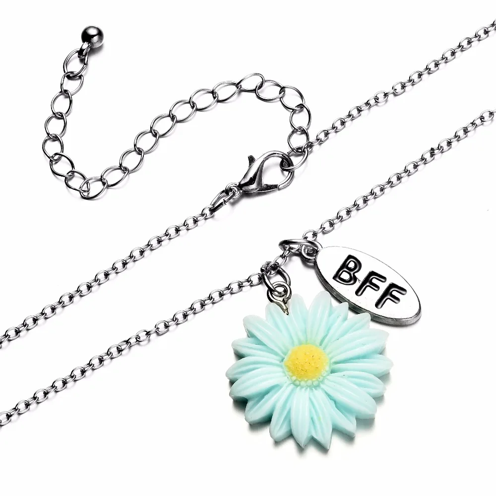 Onnea Best Friends Forever ожерелье Маргаритка Серебряный тон Подвески дружба ожерелья для