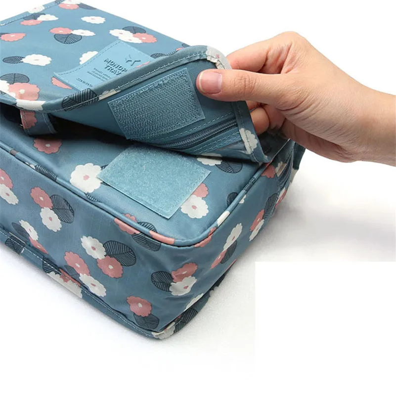 Портативная Водонепроницаемая складная сумка для мытья дорожный держатель