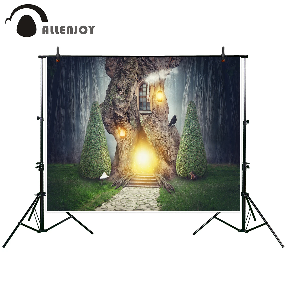 Allenjoy фотографический фон фантазия мультфильм Эльф Лес Дерево дом Сказка Мечта