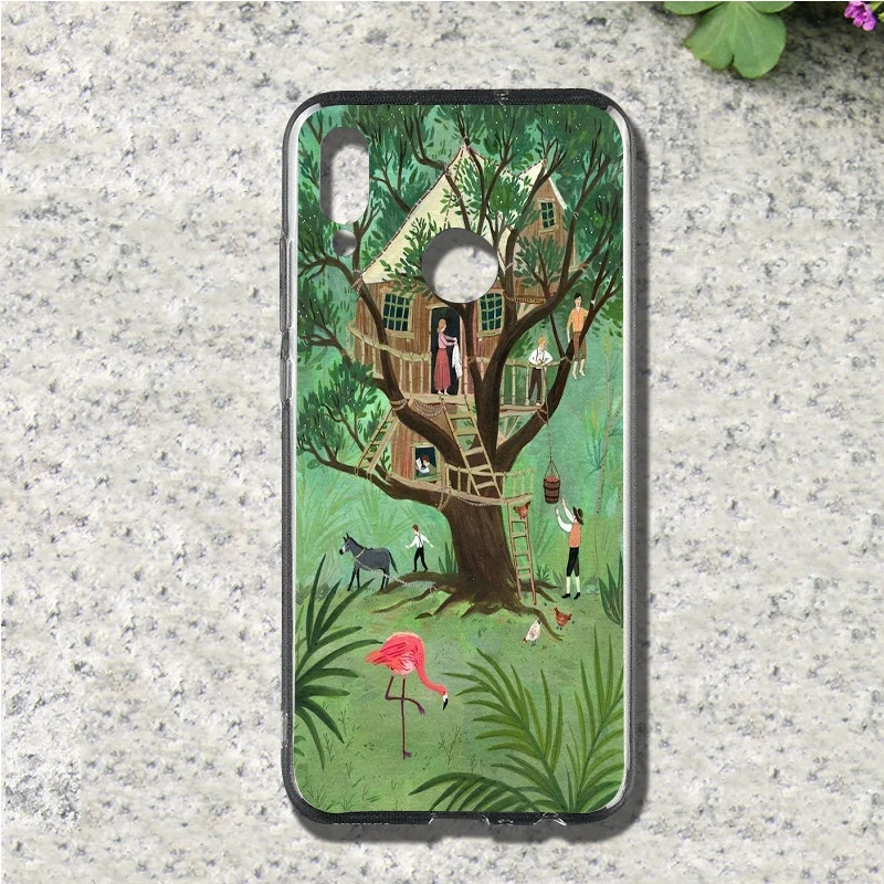 tree of life Soft TPU Mobile Phone Case Cover For Huawei p smart Honor 4C 5C 6A 6X 7X 8X 9 lite V8 V9 Play V10 shell | Мобильные