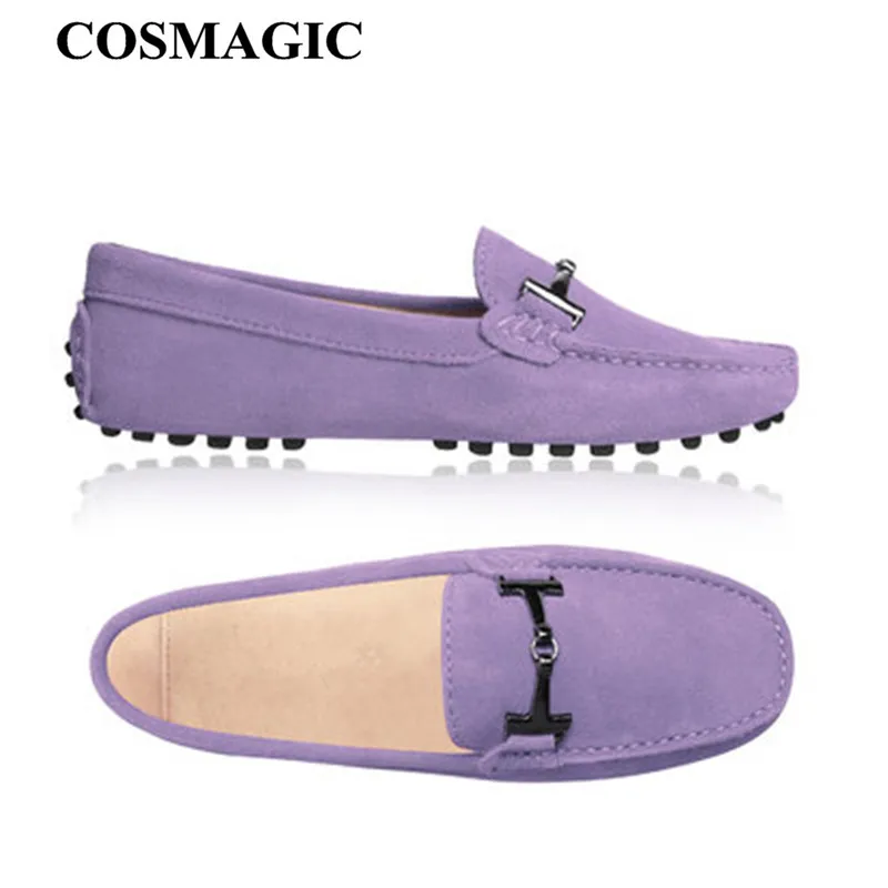 Новый bubuck кожаные женские туфли на плоской подошве весна 2017 с металлическими