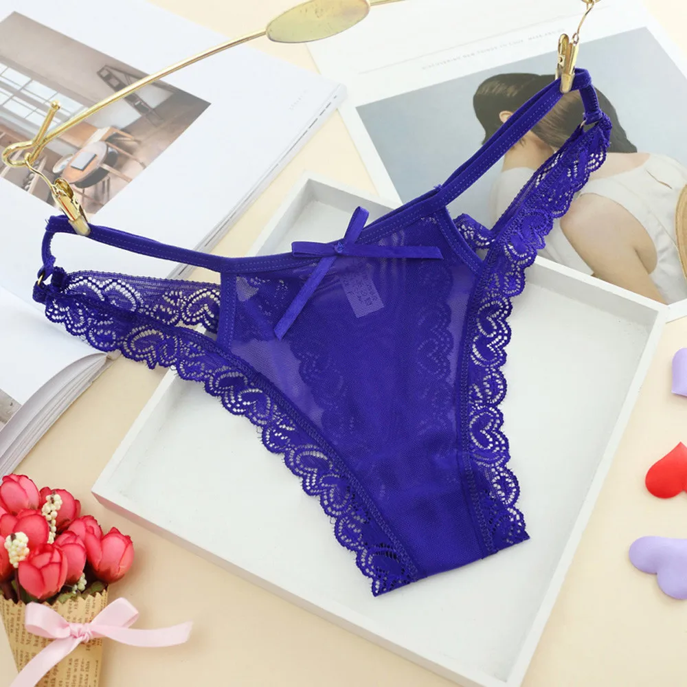 Женские кружевные трусики нижнее белье стринги сексуальные сплошное трусы с