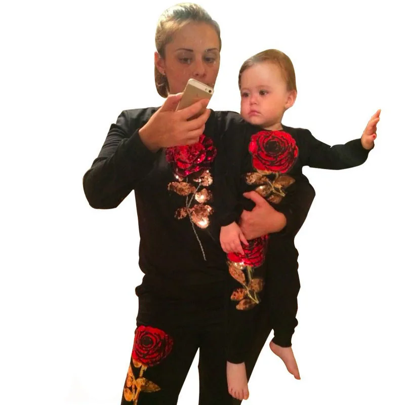 2019 семейный образ одежда для родителей и детей весенне-осенняя семейная