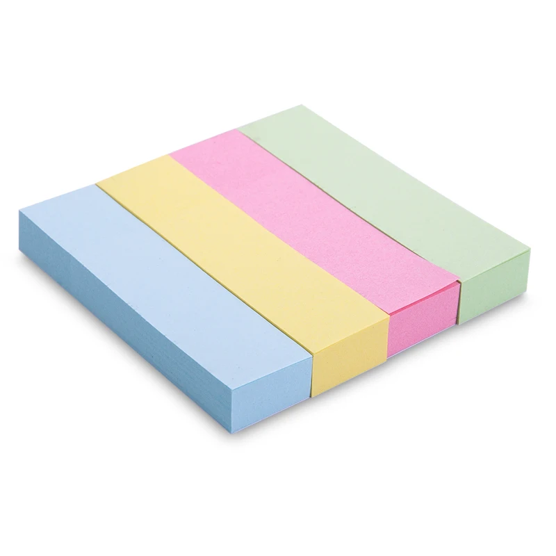 

1 package 4 colors 76*19 mm note paper 100 page sticky note sticky note color paste N times post indicator deli 66307