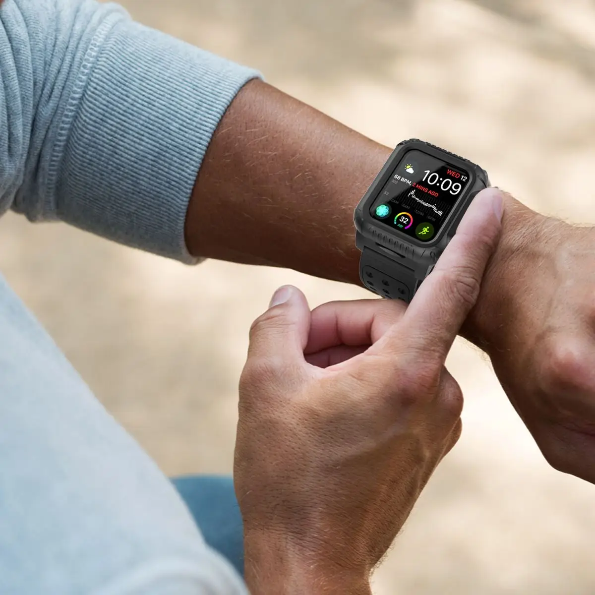 Чехол WIN iWatch чехол для Apple Watch Series 4 44 мм iWatch повседневная жизнь водонепроницаемый ударопрочный чехол для часов с ремешком для часов