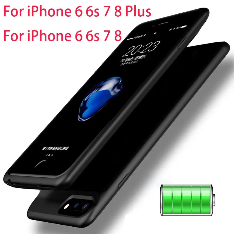 5000/7000 мАч зарядное устройство чехол для iPhone 6 6s 7 Plus внешний аккумулятор ультра