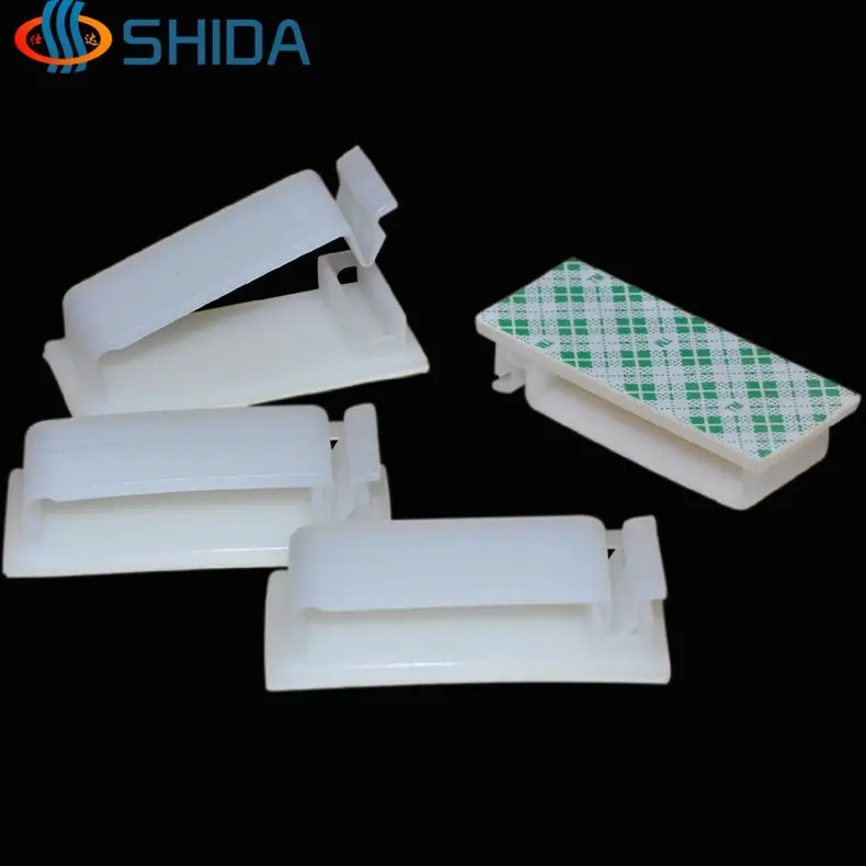 20PCS/Lot FC-30 White and Black 3M Self Adhesive Fixing Cable Clamp Drop Wire Holder Wall Mounted Clip | Обустройство дома