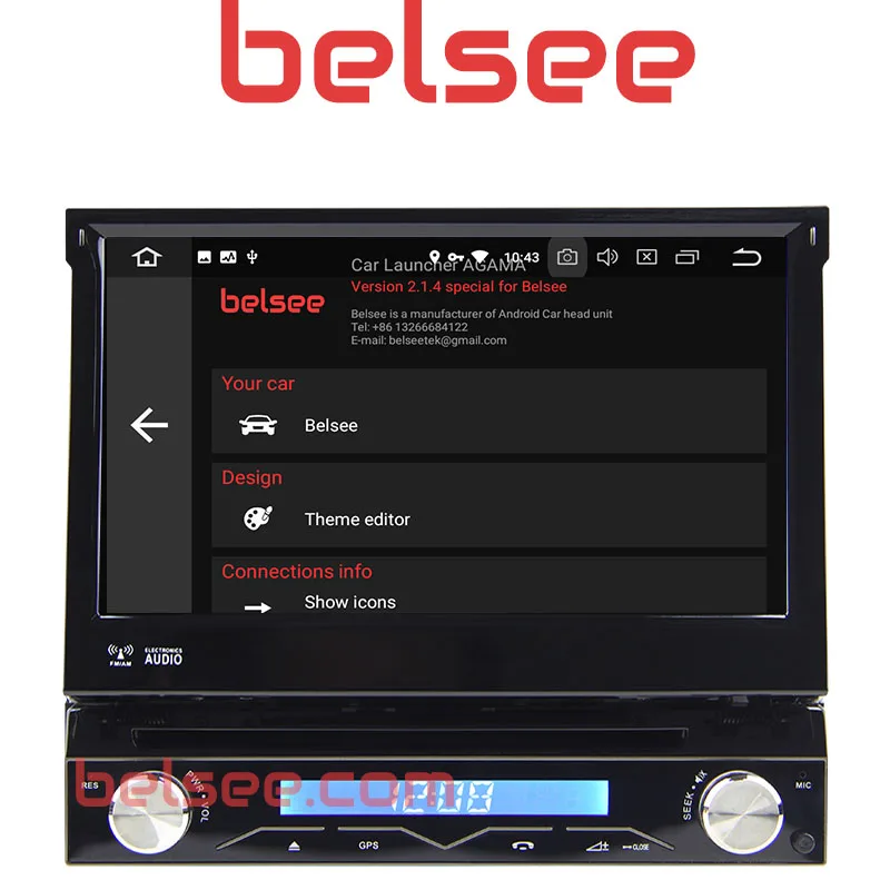 Belsee Octa Core PX5 Ram 4 + 32GB Android 8 0 один 1 Din Универсальный Авто Радио мультимедийный плеер