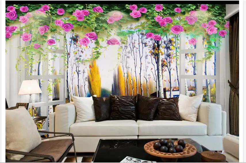 Настенные 3D обои на заказ красивые Нетканые Современные для ТВ с мечтательными