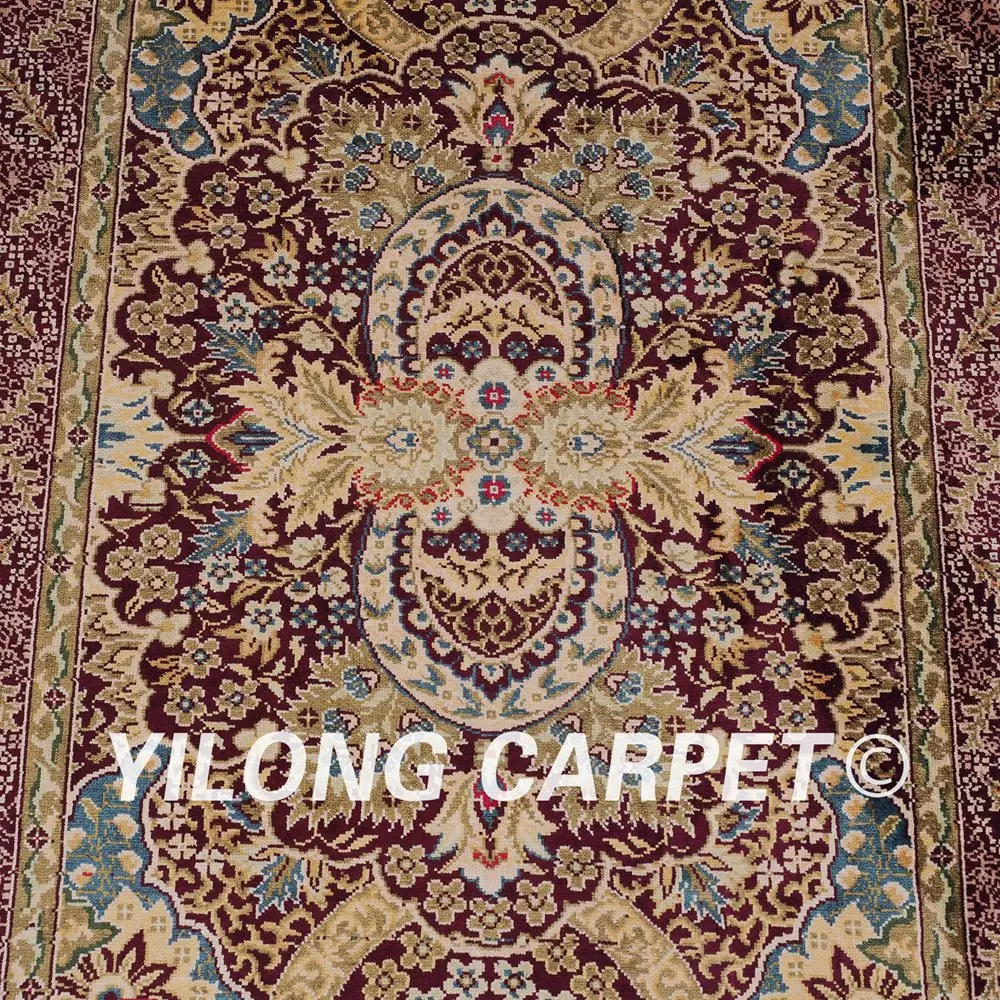Yilong 2 'x 3' красный цвет классический Турецкий Дизайн Ручной Работы античные