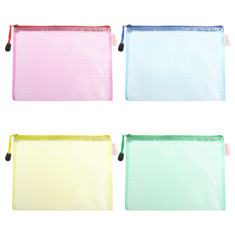 

Document Bag A3 Size Zipper File Pocket Storage School Office Supply Waterproof W30