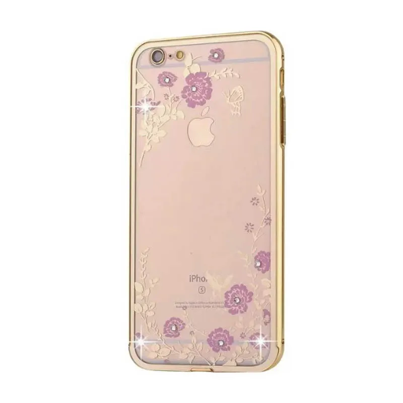 Для iPHone 6 plus чехол нежные цветы бабочки крышка случае спс iphone 5.5 дюймов корпусов