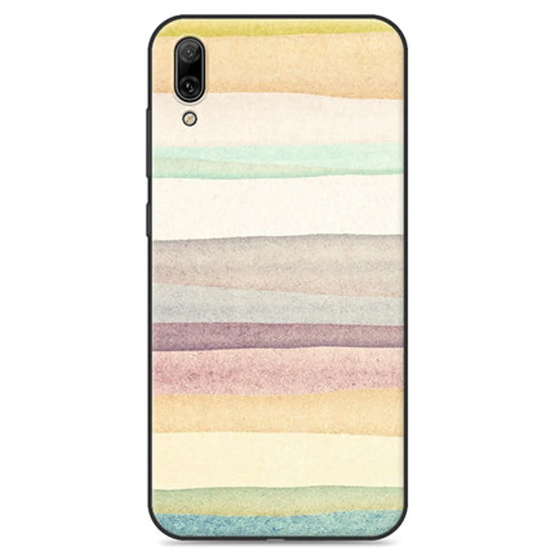 Чехол для Huawei Y7 Prime 2019 мягкий чехол с милым мультяшным рисунком Y7Prime задняя крышка