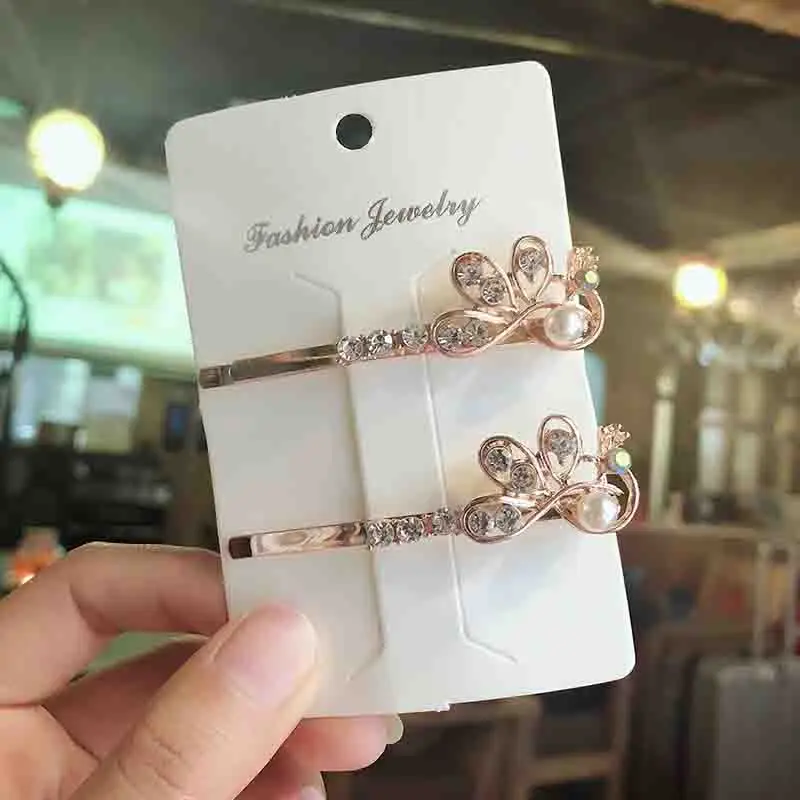 Французские ретро жемчужные шпильки модные японские для девочек зажим верхней
