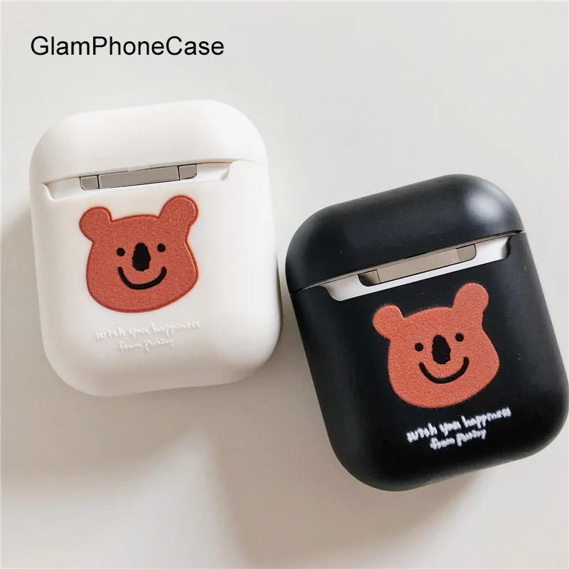 GlamPhoneCase граффити улыбка Airpods1/2 поколение защитный чехол Apple беспроводная Bluetooth