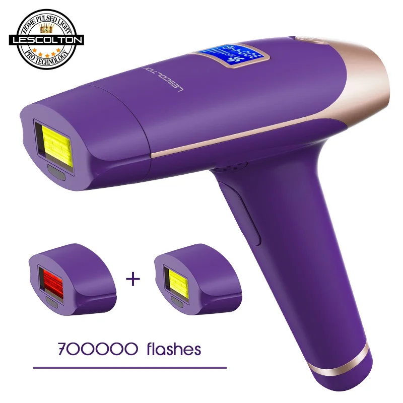 T009X three lamps Серия Lescolton, IPL лазерный прибор для удаления волос, перманентное удаление волос, IPL лазерный эпилятор, машина для удаления волос для взрослых - Цвет: T009X three lamps