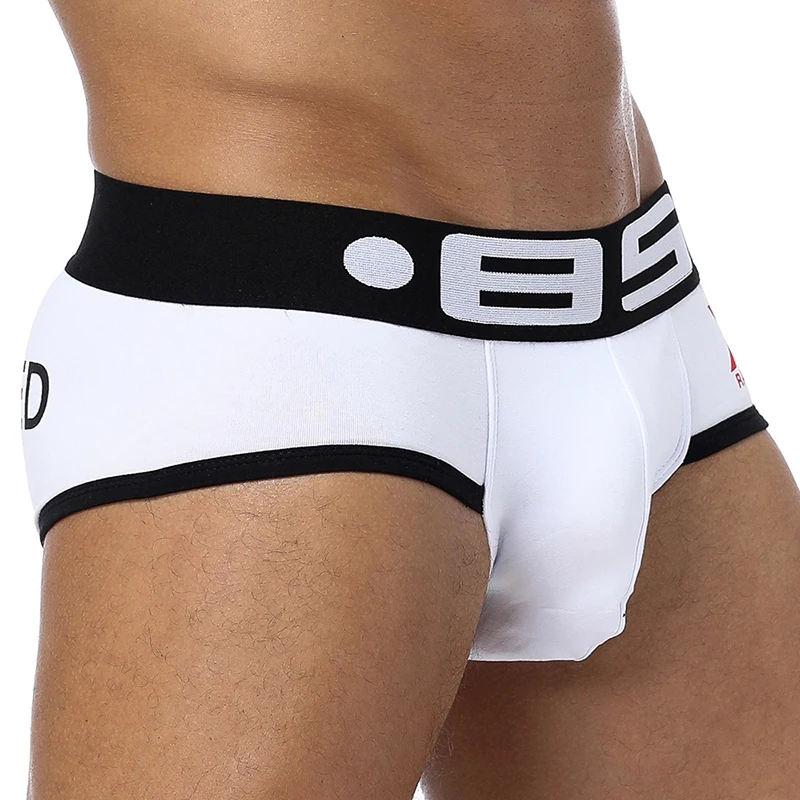 BS Brand Men Underwear Jockstraps Sexy Low Rise Thongs G-Strings Cotton Gay Breathable Male Penis Pouch Brief Bikini |