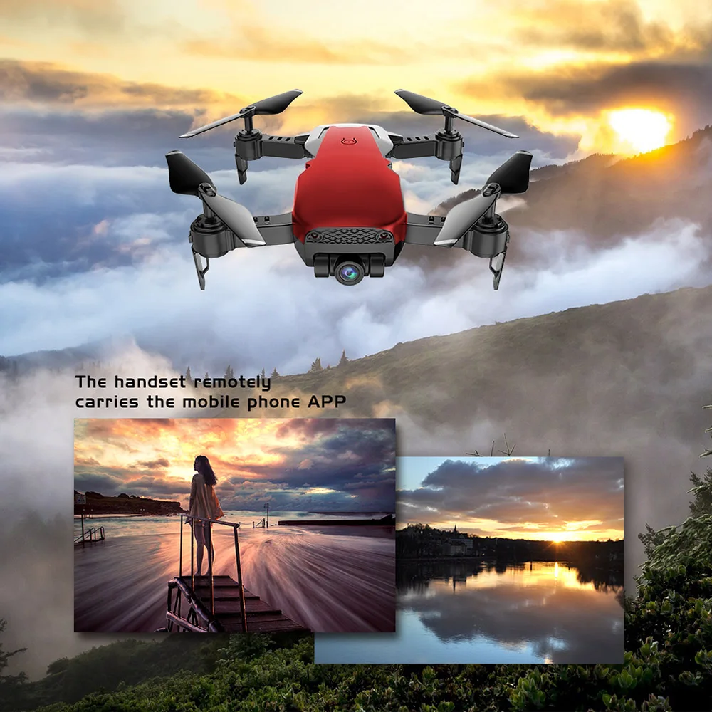 M69 FPV Радиоуправляемый Дрон с разрешением 720 P Камера HD широкоугольный WiFi Mini Дрон Quadcopter Вертолет складной Квадрокоптер один ключ возврата дроны