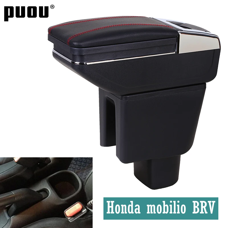 Подлокотник для honda BRV honda mobilio BR-V, подлокотник, коробка для хранения, с подстаканником, пепельница, USB интерфейс pro