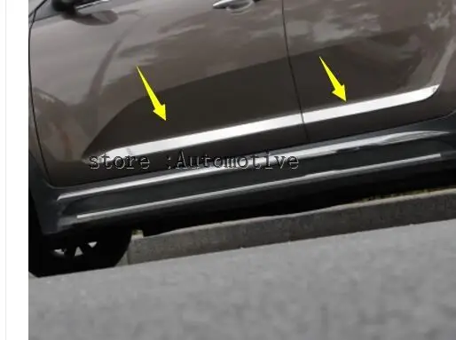 

stainless steel Body Side Door Trim Molding Exterior cover 4pcs / Set fit for 2011- 2014 2015 2016 2017 for KIA sportage R