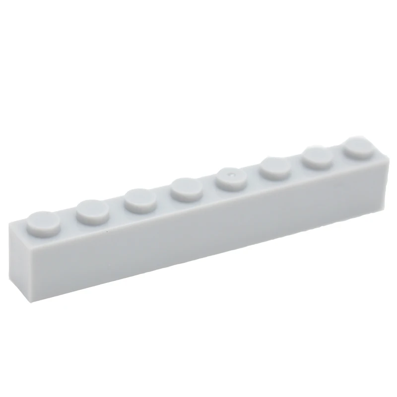 Light grey Строительные блоки, кирпич 1x8(3 h) 3008 мс DIY просветить основы классические наборы совместим с собирает частицы - Цвет: Light grey