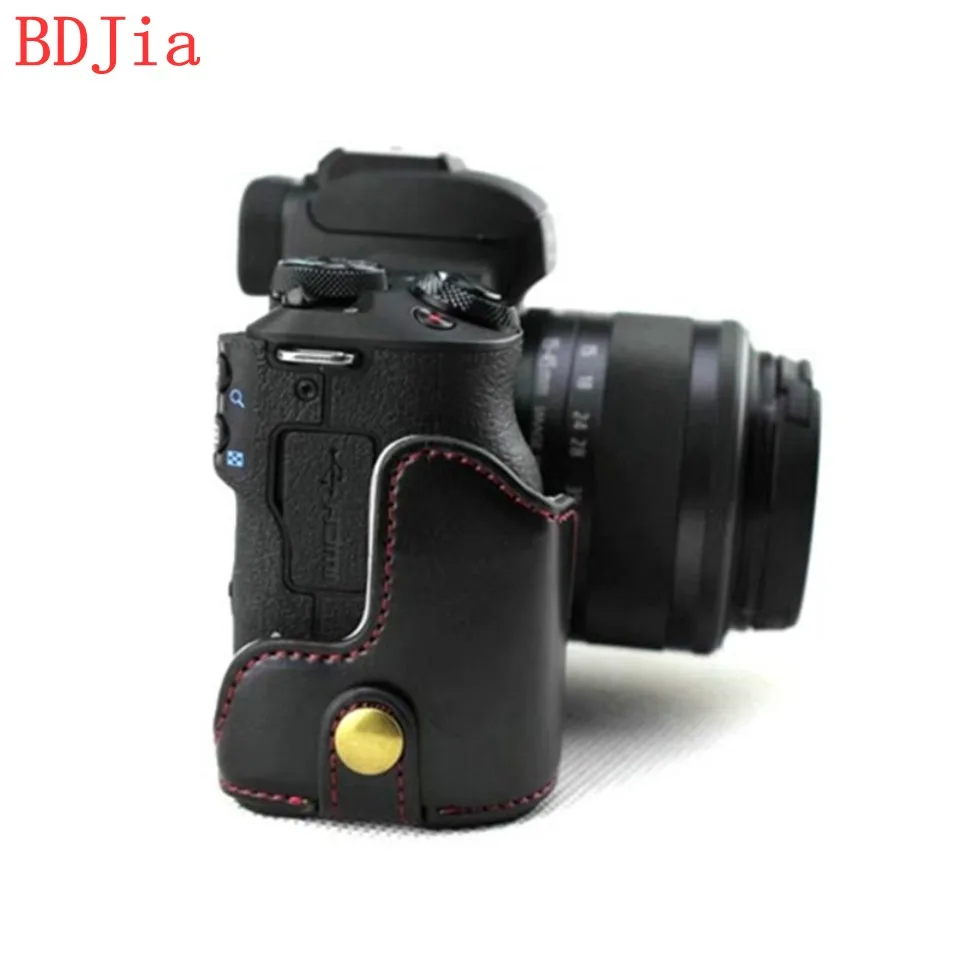 Новинка 2019 сумка для камеры чехол Canon EOS M50 Kiss M из искусственной кожи половинный