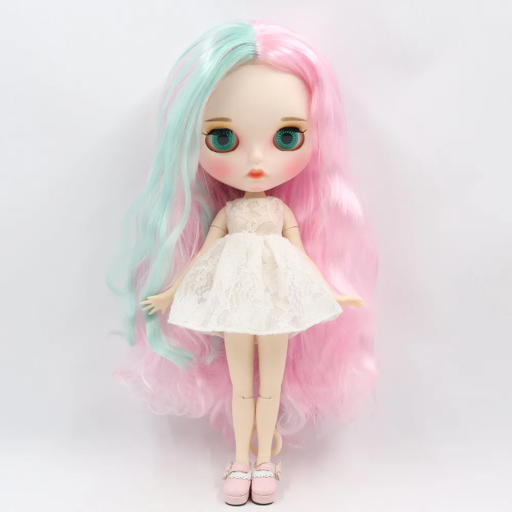 Ледяной DBS Blyth кукла 1/6 bjd белая кожа совместное тело новое матовое лицо резные