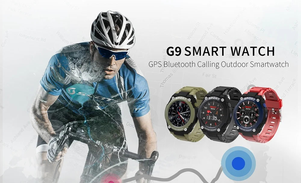 № 1 G9 1,3 дюймов gps Bluetooth Смарт-часы на открытом воздухе сердечного ритма вызова несколько спортивных режимов IP67 Смарт-часы мобильного телефона для мобильного телефона 2G GSM часы-телефон
