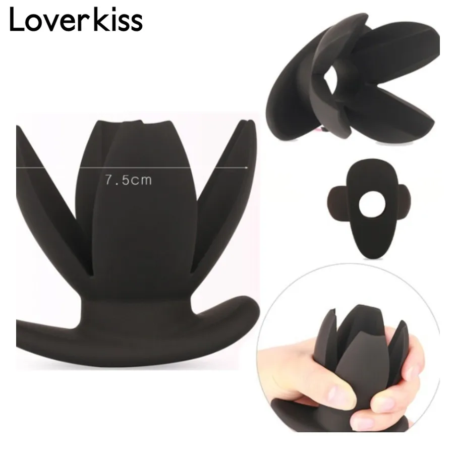 Loverkiss Силиконовый анальный расширитель в форме лепестка Анальная пробка