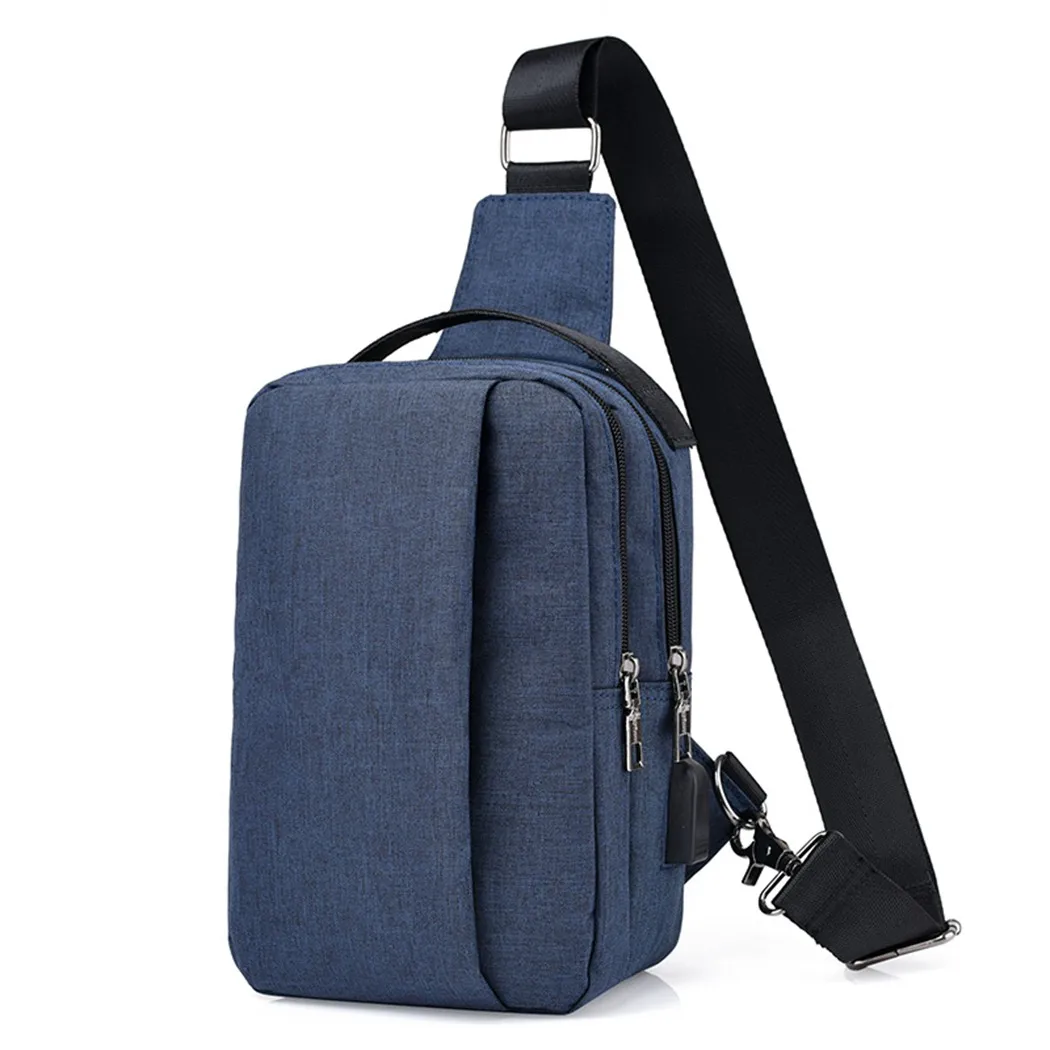 2018 Baellerry зарядка через usb Crossbody Груди Мешок Один плечевой ремень груди Слинг