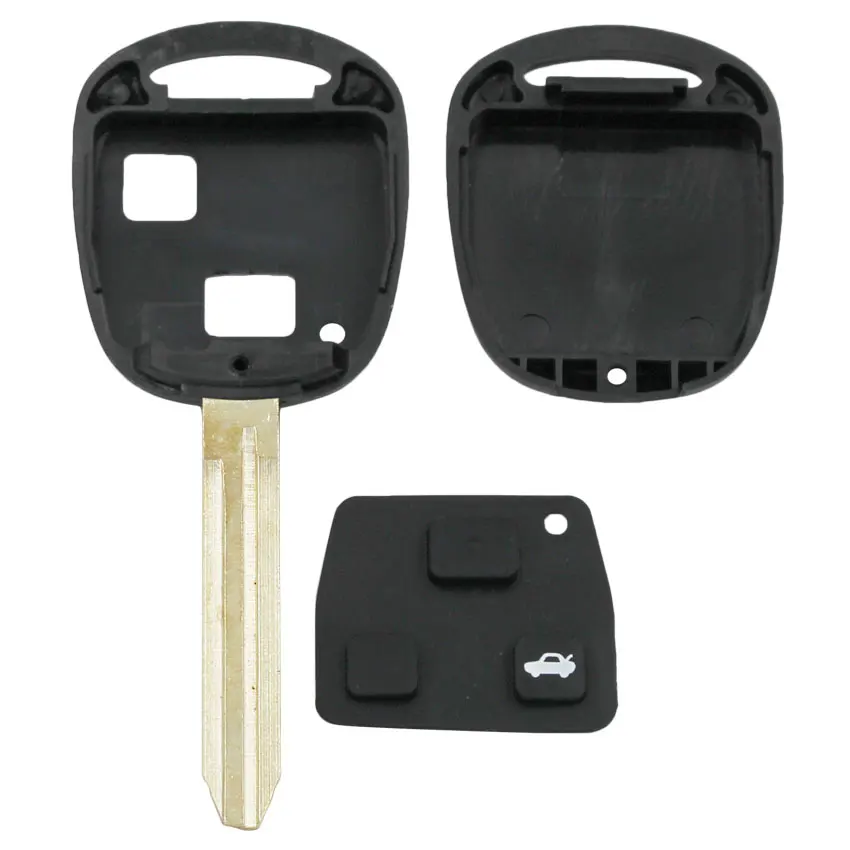 2 кнопки Замена оболочки дистанционного ключа корпус чехол FOB для TOYOTA YARIS RAV4 COROLLA