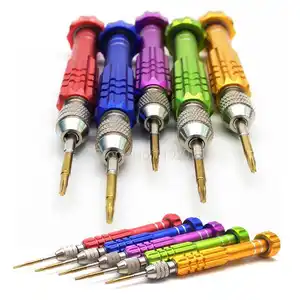 Набор Магнитных отверток 5 в 1 для ремонта часов мобильный телефон, Набор прецизионных отверток