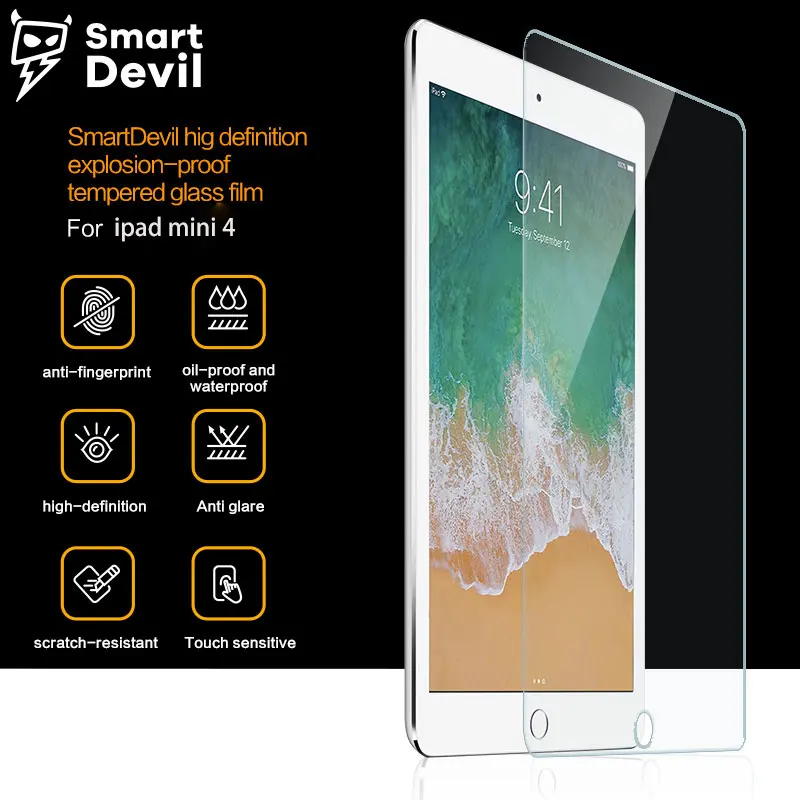 Закаленное стекло высокой четкости SmartDevil для ipad mini4 Защитная пленка экрана