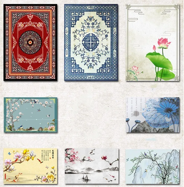Traditional Chinese Modern Living Room 3D Carpet Bedroom Bedside Rectangular Rugs Sofa Coffee Table Mat Study Room Home Accessor