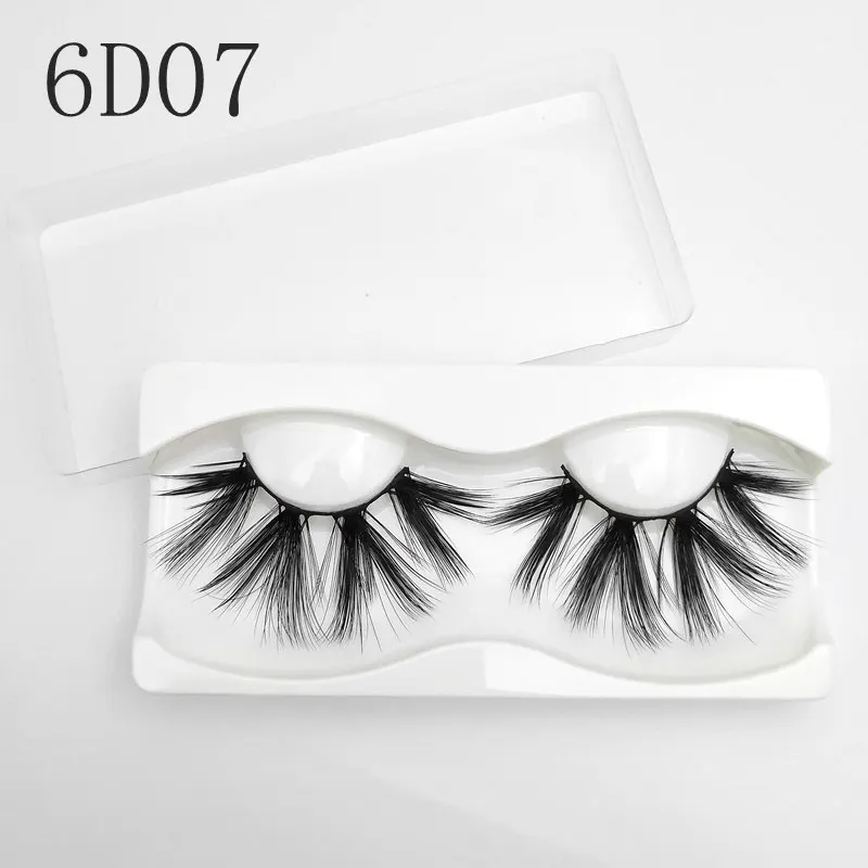 Buzzme 6D стиль 25 мм 20 пар в упаковке искусственные норковые ресницы мягкая легкая ресницы шелковые ресницы