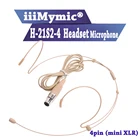 Конденсаторный микрофон iiiMymic для гарнитуры для Shure Wireless Body-Pack, передатчик mini 4pin XLR TA4F, разъем