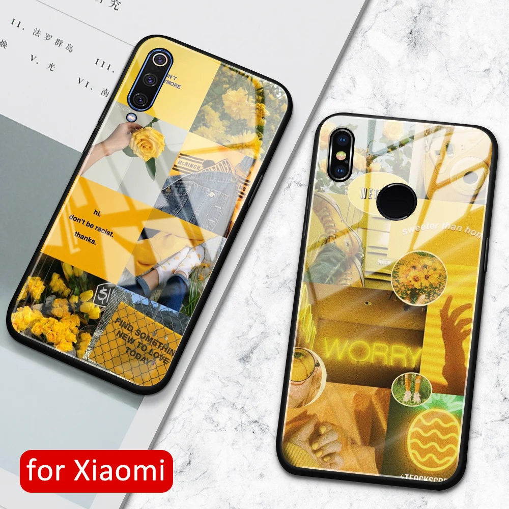 Чехол для Xiaomi 8 lite стеклянная задняя крышка модные чехлы mix 3 чехол mi 8se explorer 9 9se 2 2s