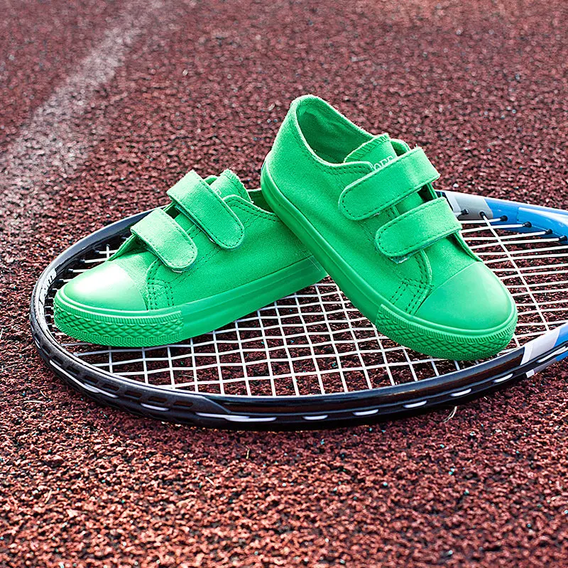 2017 Autumn Candy Color Canvas School Boys Girls Sports Shoes Causal Sneakers Kids Dance Children's Small White | Детская одежда и