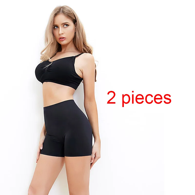 Black Balack Women Safety Shorts Under Skirt Pants Slip Shorts for Under Dresses Smooth Seamless Slip Shorts Anti Chafing Women Boxer - Color: Black Balack