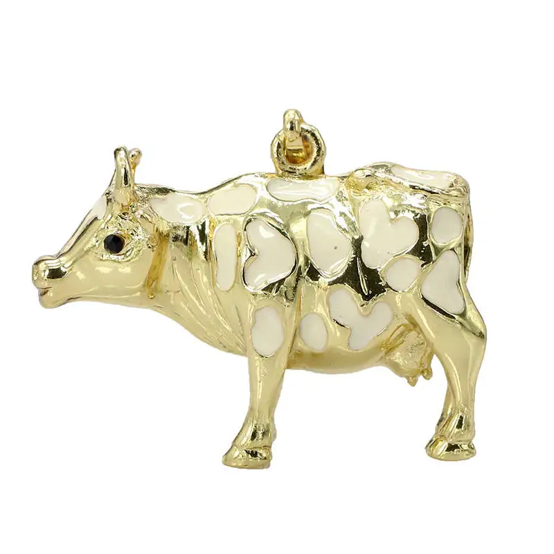 USB-флешка 2.0 Хрустальный жук 4GB 8GB 16GB 32GB цвет золото/серберо - Цвет: Cow