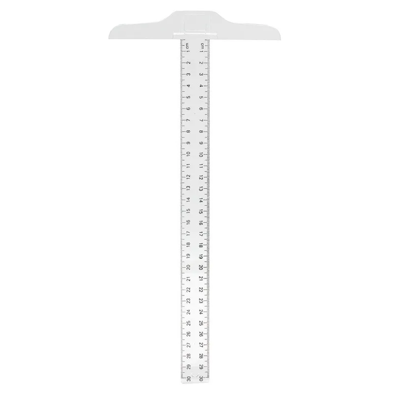 1 шт. пластиковая Т образная линейка 12 дюймов|ruler pencil|ruler compassruler cm to scale |