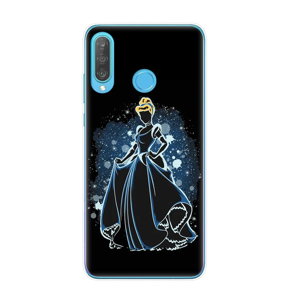 Милый чехол Белоснежка Алиса Русалочка Ститч Бэмби для huawei P30 P20 Lite P10 P9 P8 Lite Мягкий ТПУ чехол для телефона - Цвет: T6574