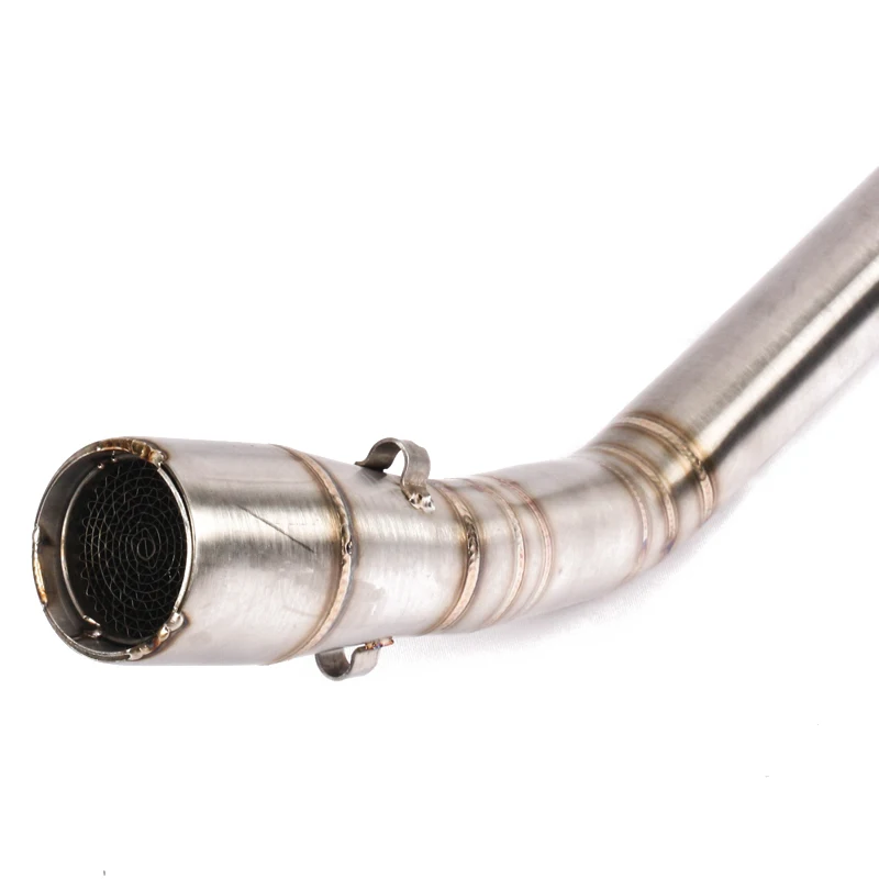 Motorcycle Exhaust Muffler Modified Front Middle stainless steel Link Pipe Slip on For Yamaha R15 V3 2017 2018 | Автомобили и